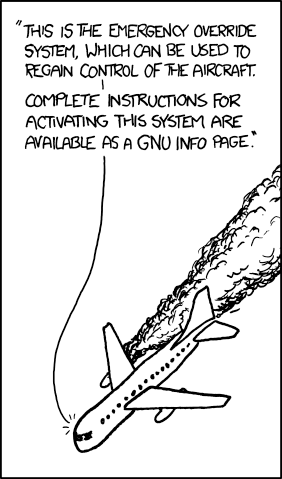 Linux man pages, XKCD Manual Override